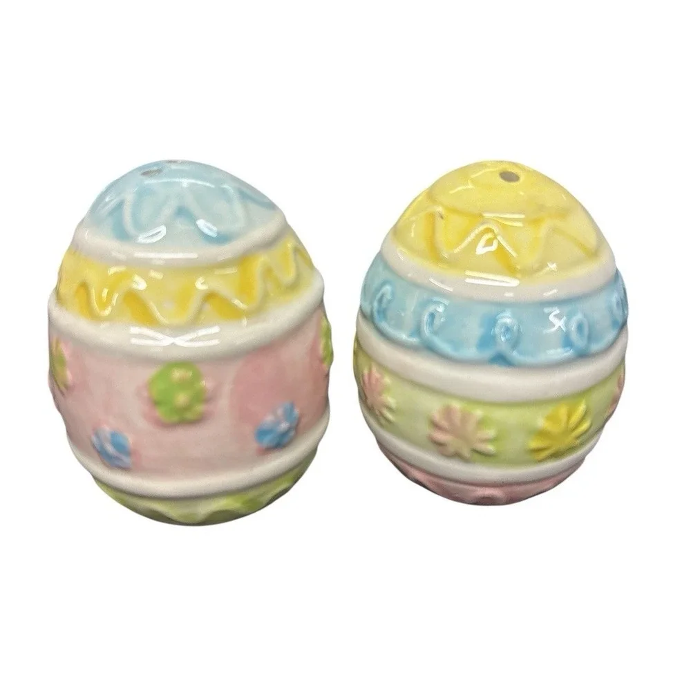 Ceramic Easter Eggs Salt & Pepper‎ Shakers 2.5